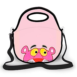 Bolsa Lancheira Térmica Pantera Cor de Rosa