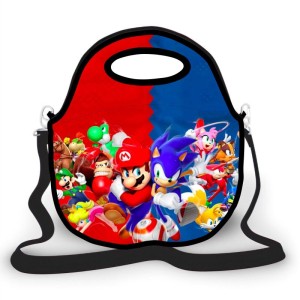 Bolsa Lancheira Sonic e Mario