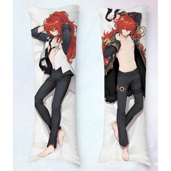 Travesseiro Dakimakura Diluc Genshin Impact 02 Travesseiro Dakimakura Diluc Genshin Impact 02