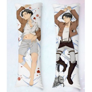 Travesseiro Dakimakura Levi Ackerman Shingeki no Kyojin 01