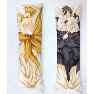 Travesseiro Dakimakura Naruto Uzumaki e Uchiha Sasuke Naruto 01