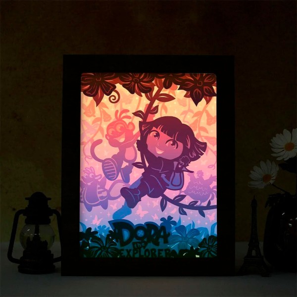 Luminária 3d Dora Aventureira Luminária 3d Dora Aventureira