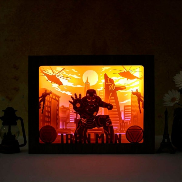 Luminária 3d Homem de Ferro Luminária 3d Homem de Ferro