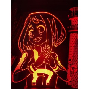 Luminária em Acrílico Boku no hero 02 Uraraka