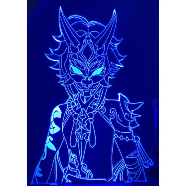 Luminária em Acrílico Genshin Impact Xiao