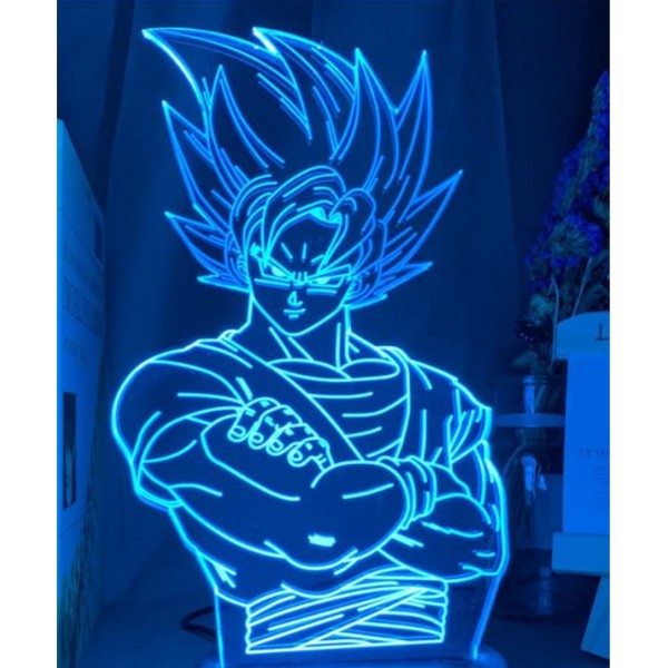 Luminária em Acrílico Dragon Ball 04 Goku