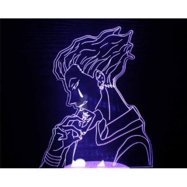 Luminária em Acrílico Hunter x Hunter 01 Hisoka Luminária em Acrílico Hunter x Hunter 01 Hisoka