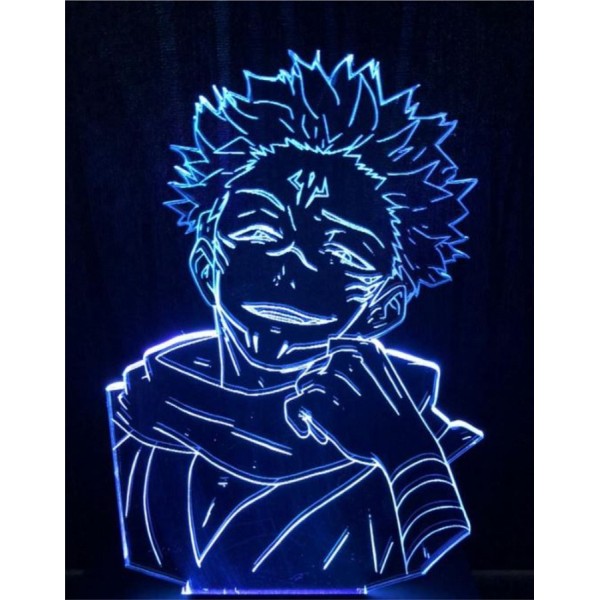 Luminária em Acrílico Jujutsu Kaisen 02 Sukuna