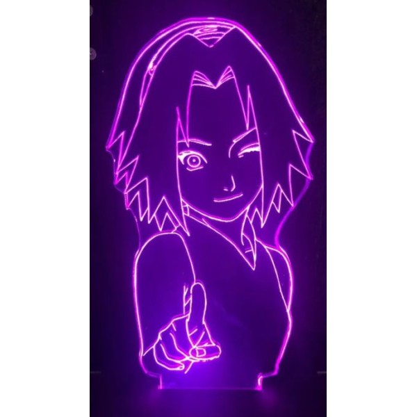 Luminária em Acrílico Naruto 11 Sakura