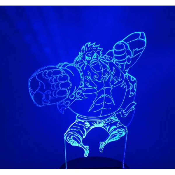 Luminária em Acrílico One Piece 13 Luffy