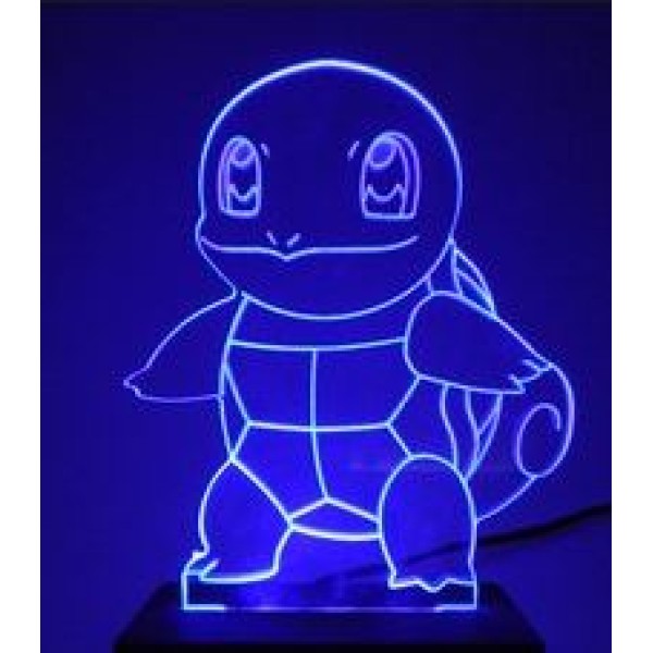 Luminária em Acrílico Pokemon 01 Squirtle