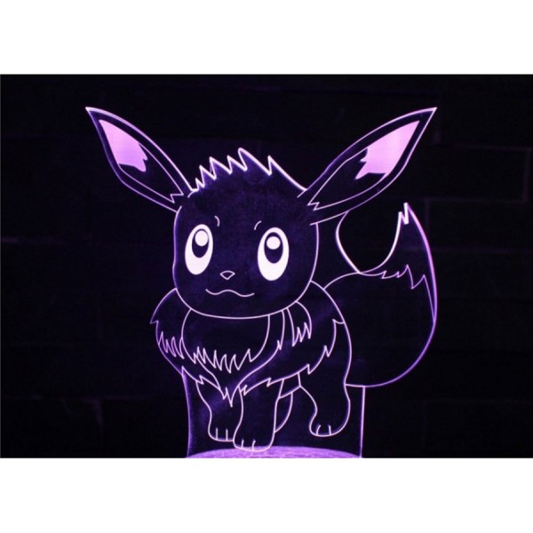 Luminária em Acrílico Pokemon 05 Eevee