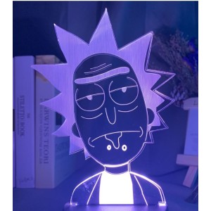 Luminária em Acrílico Rick and Morty 03