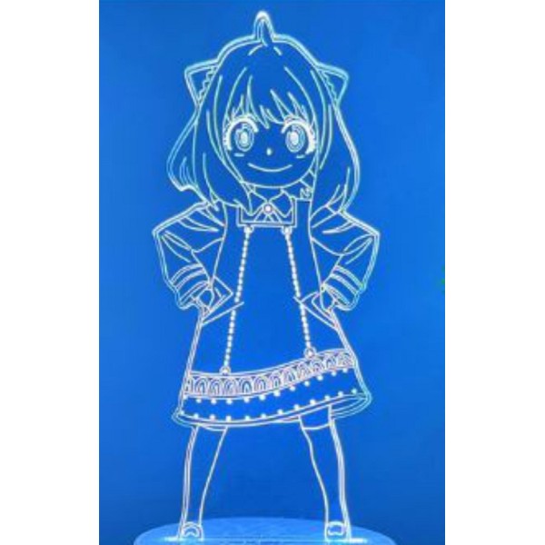 Luminária em Acrílico Spy x Família 01 Anya