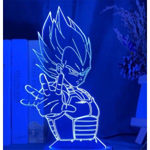 Luminária em Acrílico Dragon Ball 07 Vegeta