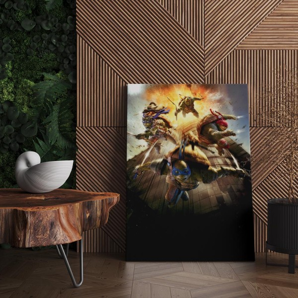 Quadro Decorativo Cinema Tartarugas Ninja 01 Quadro Decorativo Cinema Tartarugas Ninja 01