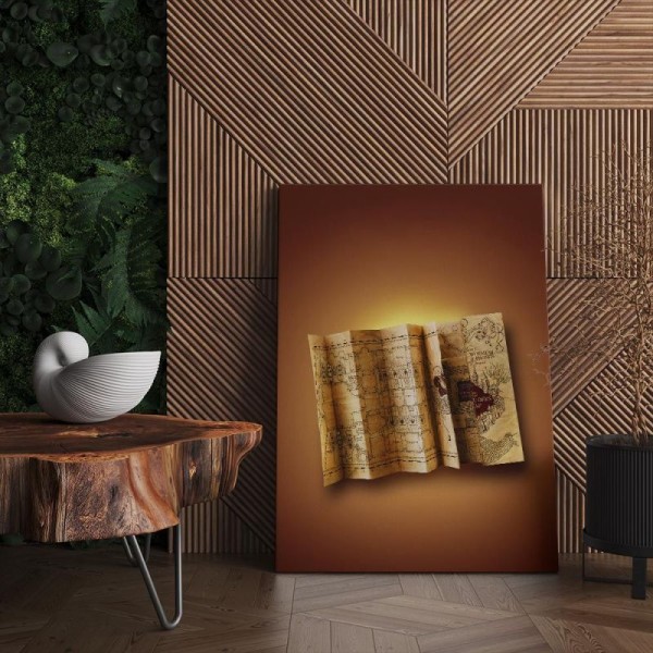 Quadro Decorativo Cinema Harry Potter Mapa do Maroto