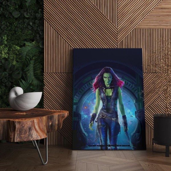 Quadro Decorativo Cinema Guardiões da Galaxia Gamora