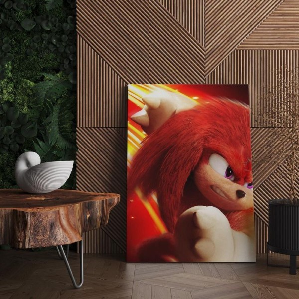 Quadro Decorativo Cinema Sonic 05 Knucles