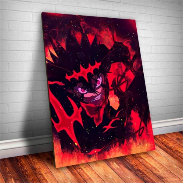 Placa Decorativa Black Clover Asta  Mod.01