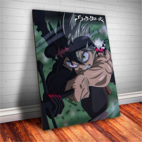 Placa Decorativa Black Clover Asta Mod.02