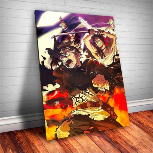 Placa Decorativa Black Clover Asta Mod.03