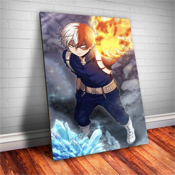 Placa Decorativa Boku No Hero Shoto Todoroki Mod.01