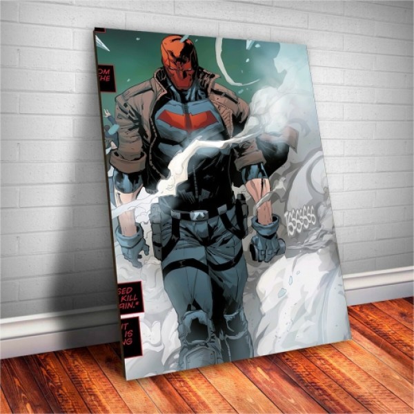 Placa Decorativa DC Heróis Capuz Vermelho  Mod.02