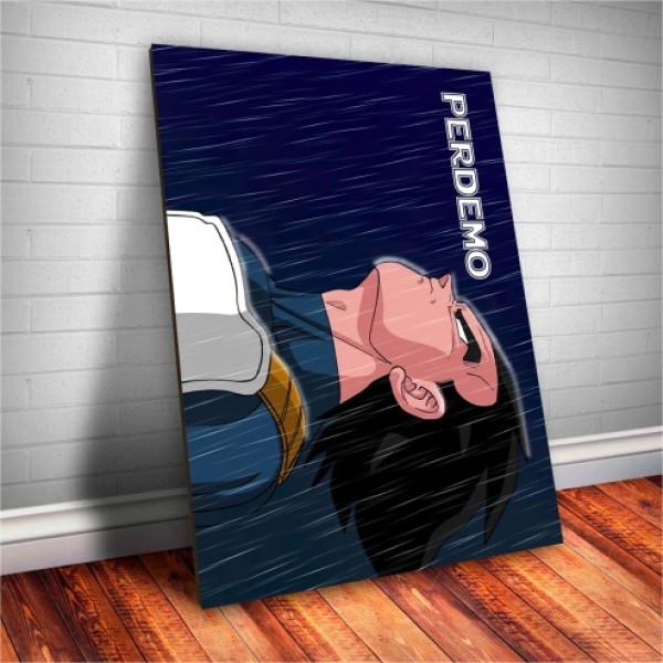 Placa Decorativa Dragon Ball Z Meme Vegeta Mod.01