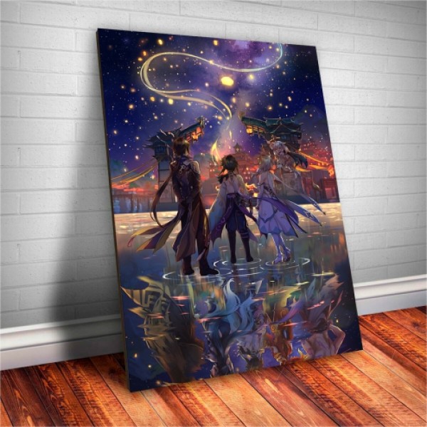 Placa Decorativa Genshin Impact  Mod.05