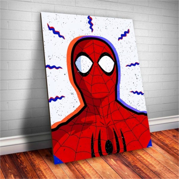 Placa Decorativa Marvel Heróis Homem Aranha  Mod.01
