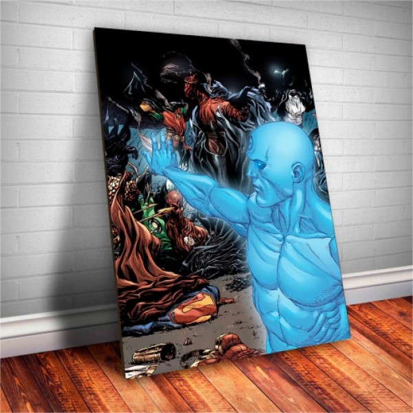 Placa Decorativa DC Heróis Dr.Manhattan mod.1