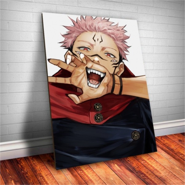 Placa Decorativa Jujutsu kaisen Ryomen Sukuna mod.2 Placa Decorativa Jujutsu kaisen Ryomen Sukuna mod.2