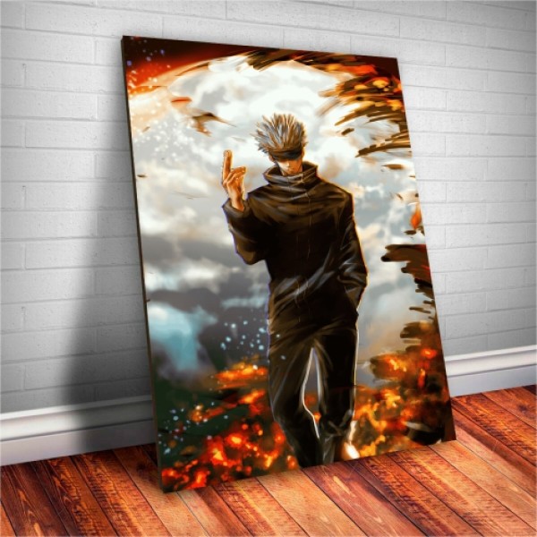  Placa Decorativa Jujutsu kaisen Satoru Gojo mod.2