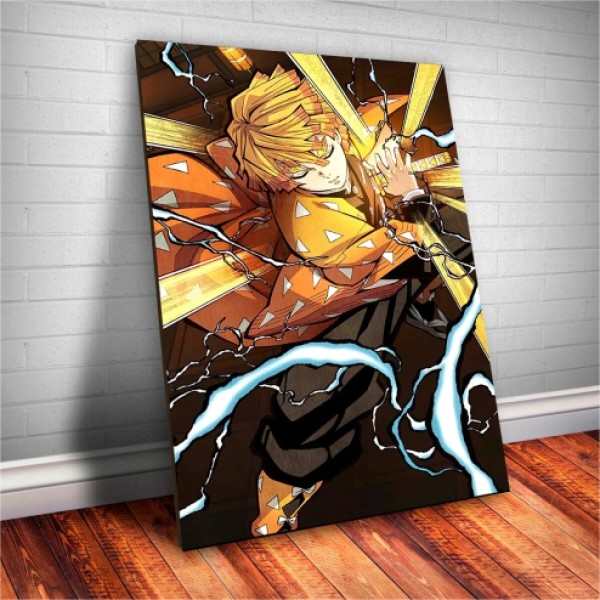  Placa Decorativa Demon Slayer Zenitsu Agatsuma  Mod.03