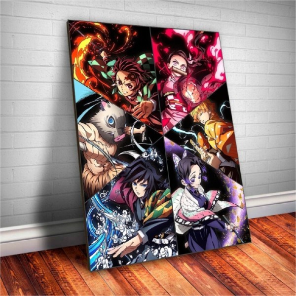 Placa Decorativa Demon Slayer Exterminadores Mod.01 Placa Decorativa Demon Slayer Exterminadores Mod.01