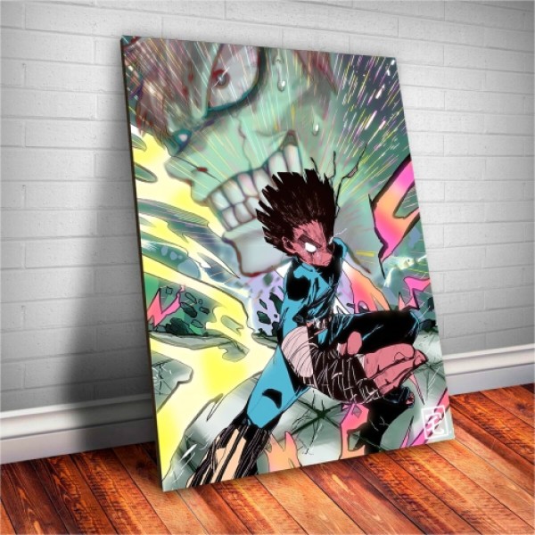 Placa Decorativa Naruto Rock Lee Mod.01