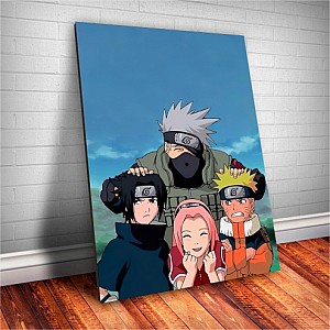 Quadro Decorativo Naruto Sasuke Kakashi Anime Plaquinha Decorativa