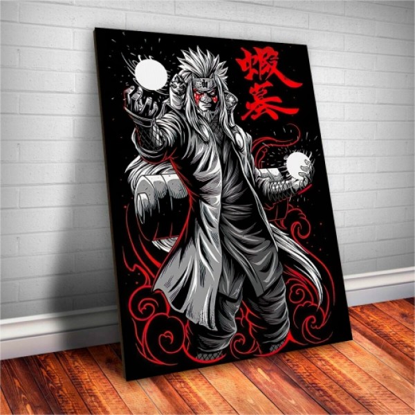 Placa Decorativa Naruto Jiraiya Sennin Mod.01