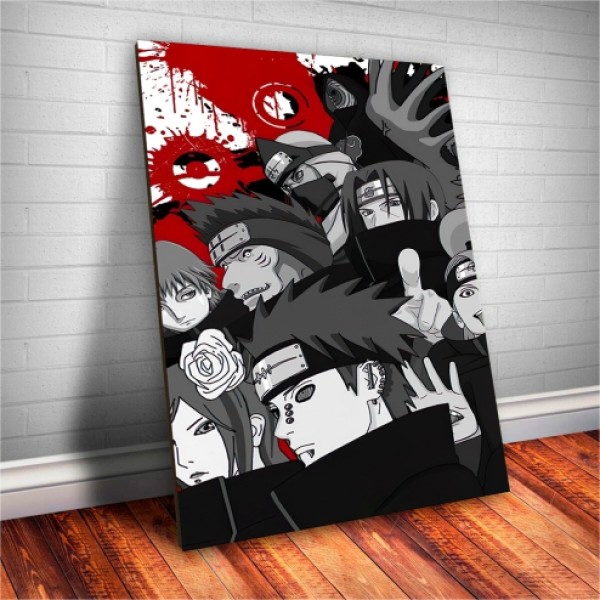 Placa Decorativa Naruto Akatsuki Mod.03