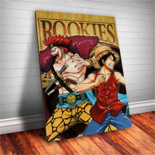 Placa Decorativa One Piece Kid e Luffy Mod.01