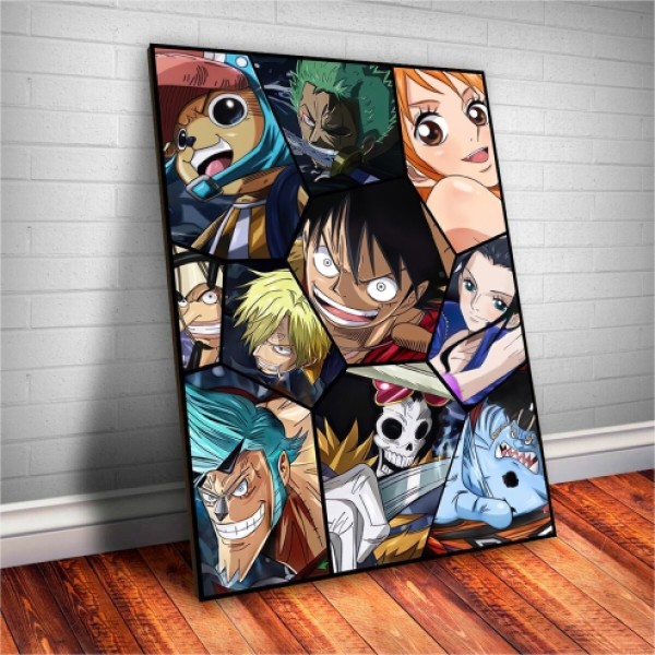 Placa Decorativa One Piece Tripulação Do Luffy Mod.01