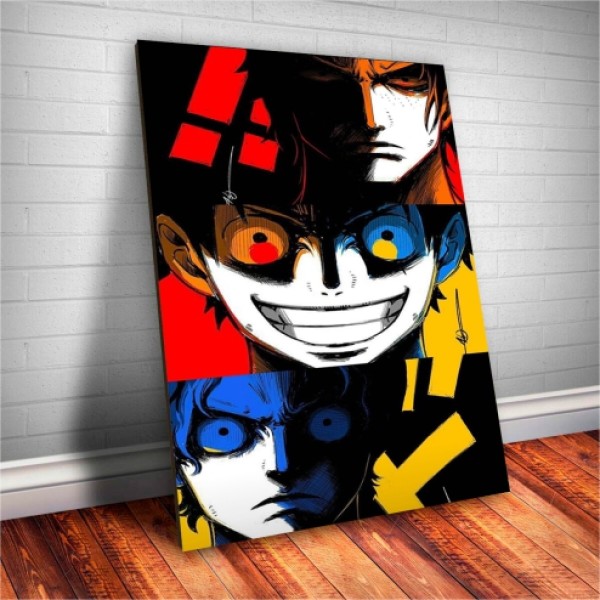 Placa Decorativa One Piece  Luffy , Ace e Sabo Mod.01