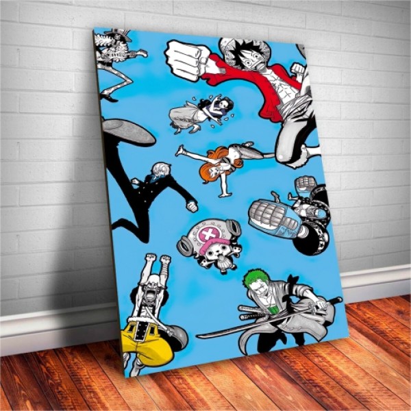Placa Decorativa One Piece Tripulação Do Luffy Mod.03