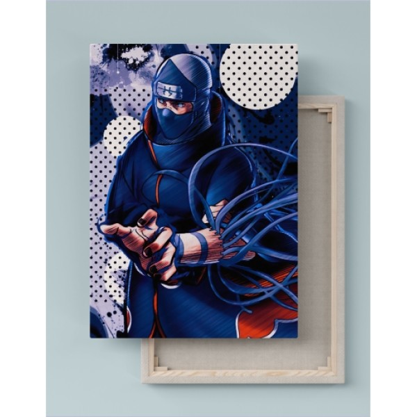 Quadro Decorativo Canvas Naruto Akatsuki Kakuzo  01