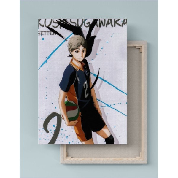 Quadro Decorativo Canvas Haikyū!! Koshi Sugawara 01 Quadro Decorativo Canvas Haikyū!! Koshi Sugawara 01