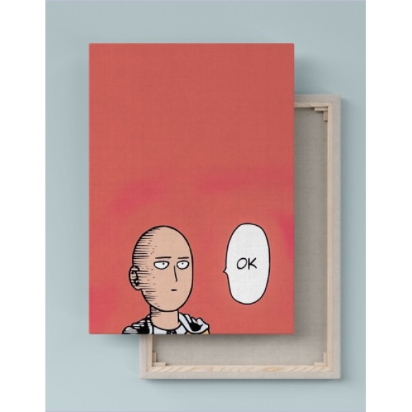 Quadro Decorativo Canvas One Punch-Man Saitama  01
