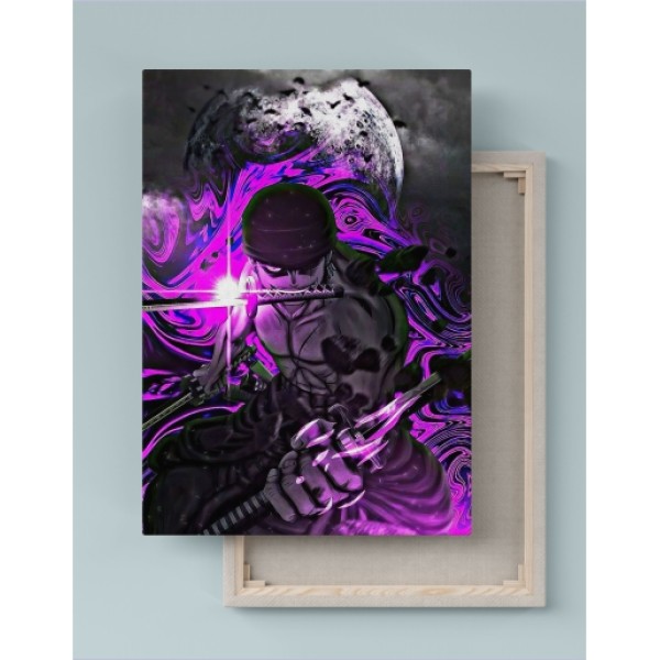 Quadro Decorativo Canvas One Piece Roronoa Zoro 01 Quadro Decorativo Canvas One Piece Roronoa Zoro 01