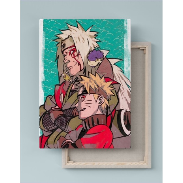 Quadro Decorativo Canvas Naruto e Jiraiya  01