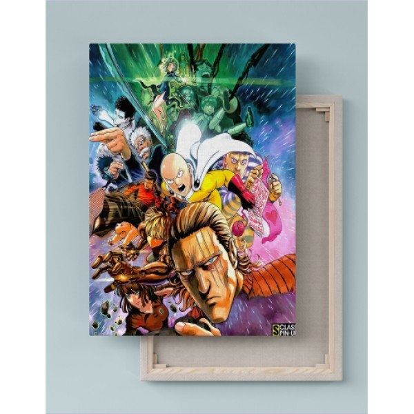 Quadro Decorativo Canvas One Punch-Man Heróis 01